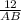 \frac{12}{AB}