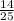 \frac{14}{25\\}