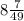 8\frac{7}{49}