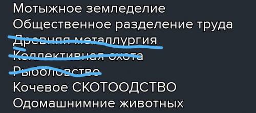 Из перечисленных признако найдите 4 признака андроновской культурыВерных ответов: 4Мотыжное земледел