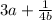 3a+\frac{1}{4b}