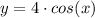 y=4\cdot cos(x)