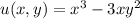 u(x,y)=x^3-3xy^2