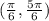 (\frac{\pi }{6},\frac{5\pi }{6})