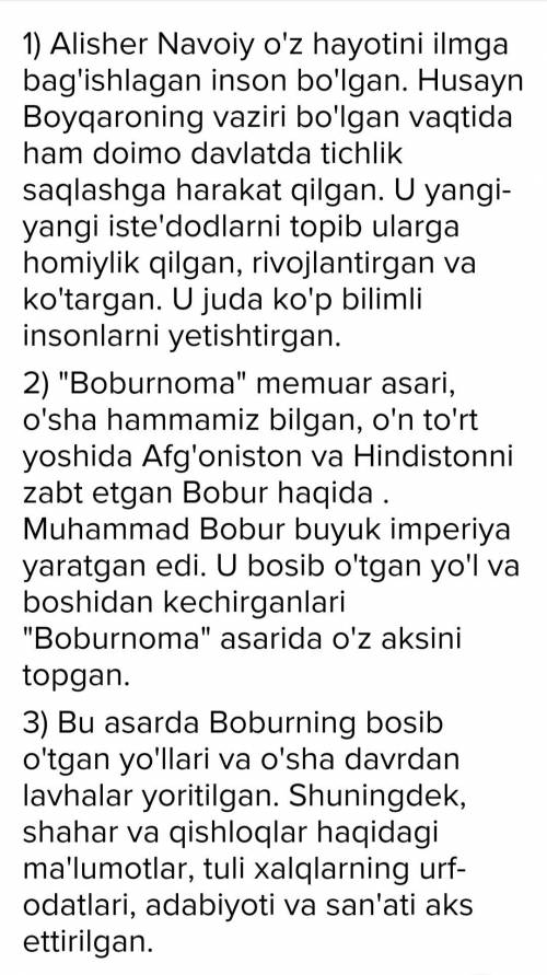 4- mashq. Qavs ichida berilgan fe'l shakllaridan foydalanib, savollarga yozma javob bering.1. Alishe