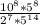 \frac{10^{8}*5^{8} }{2^{7}*5^{14} }