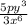 \frac{5py^{3} }{3x^{6} }