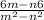 \frac{6m-n6}{m^2-n^2}