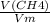 \frac{V(CH4)}{Vm}