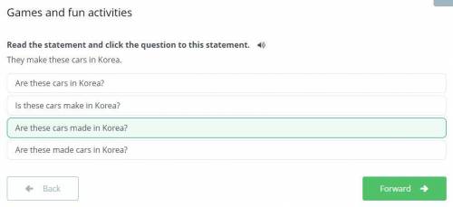 Read the statement and click the question to this statement. They make these cars in Korea. Are thes