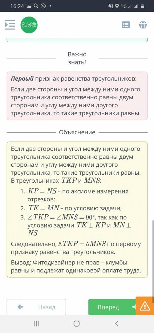 Фитодизайнер одинаково оформил две клумбы, но считает, что данные клумбы не равны. Фитодизайнер треб