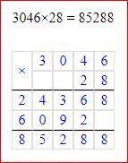 Выполни умножение и деление в столбик 3046 х 28 490144:34​