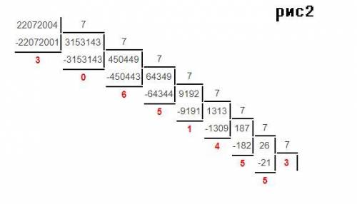 Переведите число 22072004 из десятичной системы счисления в пятеричную, семеричную, двенадцатеричную