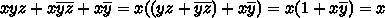 УПРОСТИТЬ ЛОГИЧЕСКОЕ ВЫРАЖЕНИЕ: (X+Z)*(X+¬Z)*¬Y