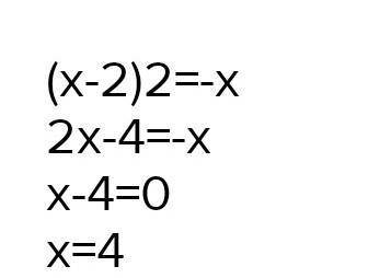 Решите графически уравнение: (х-2)^2=-х заранее