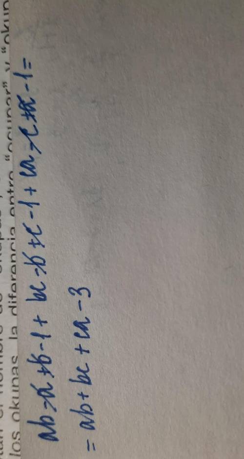 Раскройте скобки. (a+1)(b-1)+(b+1)(c-1)+(c+1)(a-1) * ab+bc+ac+a+b+cab+bc+ac-3ab+bc+ac+a+b+c-1ab+bc+a