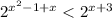 2^{x^2-1+x}