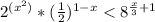 2^{(x^2)}*(\frac{1}{2} )^{1-x}