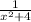 \frac{1}{x^{2} +4}