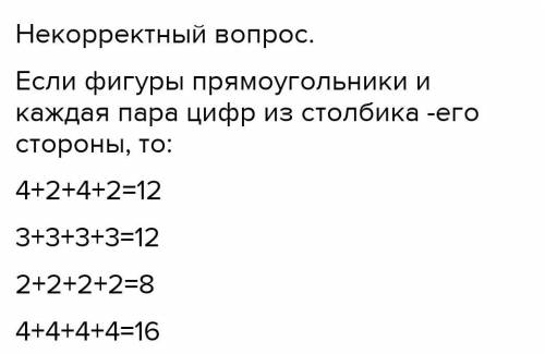 7. Найдите периметр каждой фигуры:2 см4 см3 см3 см2 см2 см4 см4 см​