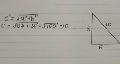 1.Найти гипотенузу прямоугольного треугольника, если катеты равны 8 см и 6 см. ​