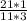 \frac{21*1}{11*3}