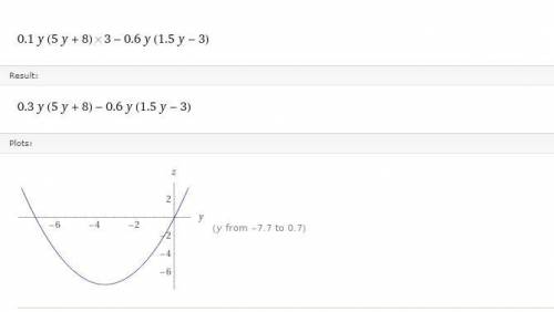 Вычислите 1)4(b-3) 2) 0.1у(5у+8) 3) -0.6у(1.5у-3)