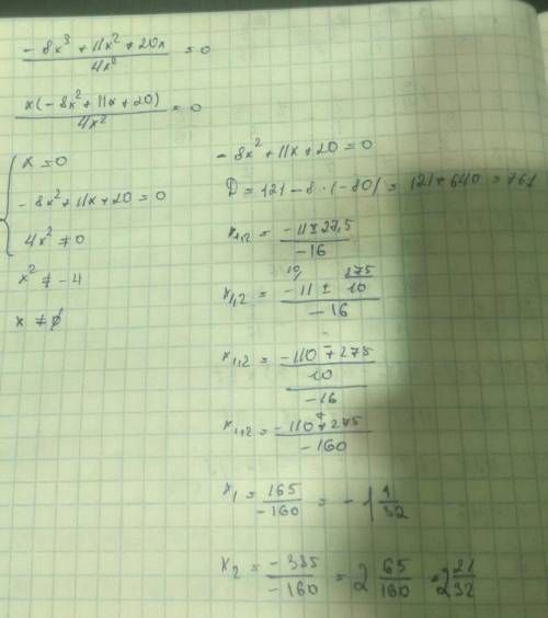 Розв'язати рівняння 2x/x²-4x+2 + 3x/x²+x+2=-5/4 До ть будь-ласка