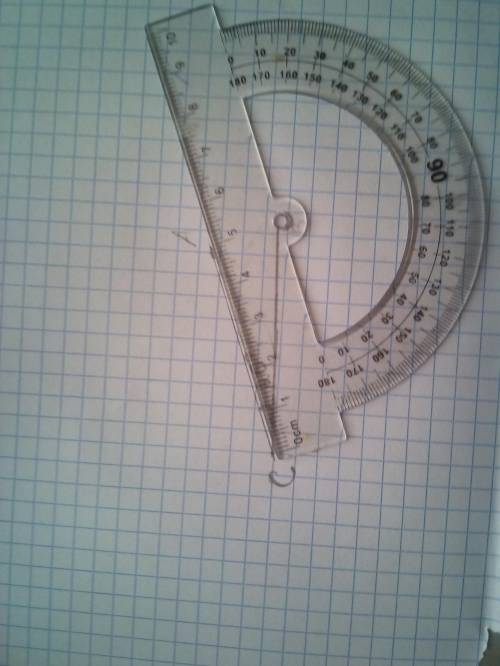 Постройте треугольник ABC AC=5 сm BC=6см угол C=20°​