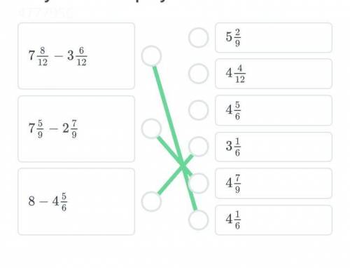 Выполни действие соединений с получившимся результатом 7целых 8/12-3целых6/12 7целых5/9 - 2целых7/9