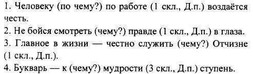 Изменяя В194. Прочитай пословицы,падеж су-ществительных, которые даны в скобках.1. Человеку по (рабо