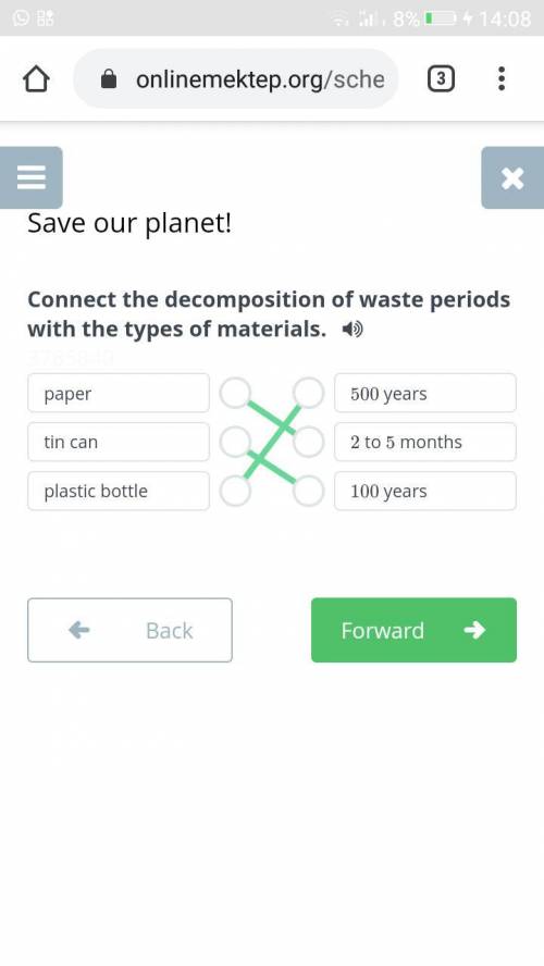 Save our planet Online Mektep​