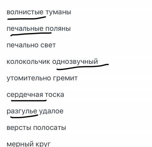 Эпитеты в стихотворении зимняя