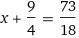 Решите уровнение x +2 1/4=6 5/9 - 2 1/2​