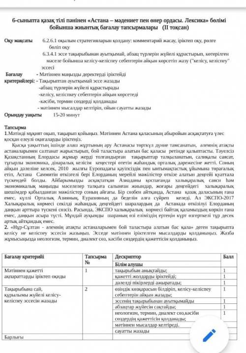 „Нұр-Сұлтан - әлемнің атақты астаналарымен бой таластыра алатын бас қала деген тақырыпта келісу не