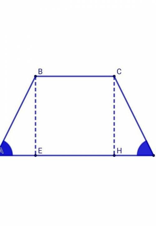 Знайдіть площу рівнобічної трапеції, основи якої дорівнюють 6 см і 18 см а кут між діагоналлю трапец