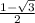 \frac{1-\sqrt{\13} }{2}