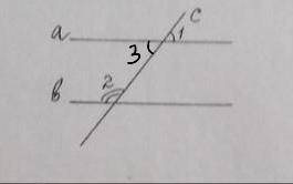 Кут 1=61°, кут 2=119°. довести що а//в