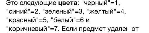 3. Какие цвета используются в датчике Цвета?​