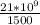 \frac{21*10^{9} }{1500}