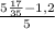 \frac{5\frac{17}{35} - 1,2}{5}