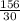 \frac{156}{30}