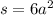 s = 6{a}^{2}