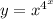 y=x^{4^x}