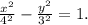 \frac{x^2}{4^2}-\frac{y^2}{3^2} =1.