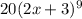 20(2x+3)^{9}