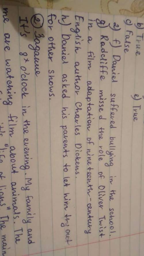 Answer the questions on the text. f) What kind of problems did Daniel have while studying at school?