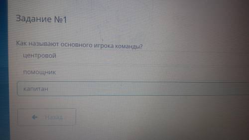 Как называют основного игрока команды? ЦентровойКапитан дайте правильный ответ​