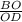 \frac{BO}{OD}