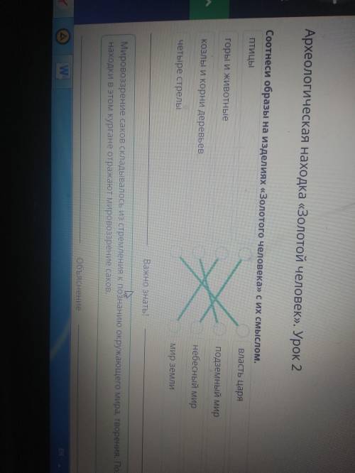 Х Археологическая находка «Золотой человек». Урок 2Соотнеси образы на изделиях «Золотого человека» с